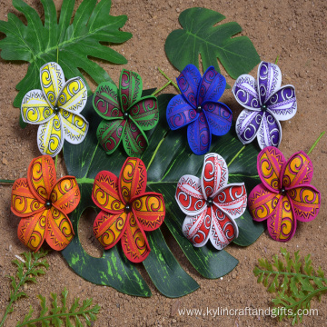 4" Handmade Artifcial Flower Hair Pick Polynesian